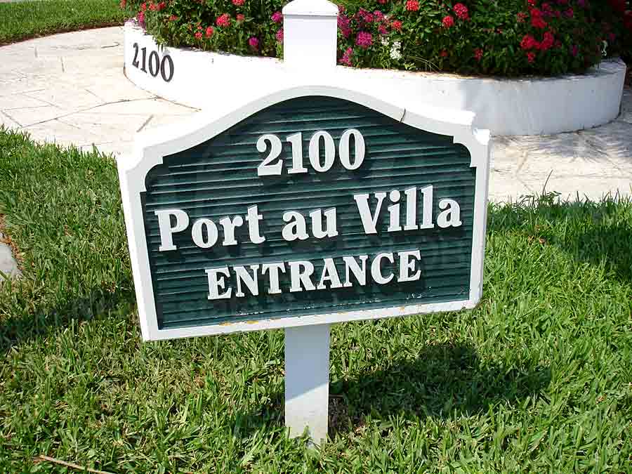 Port Au Villa Signage